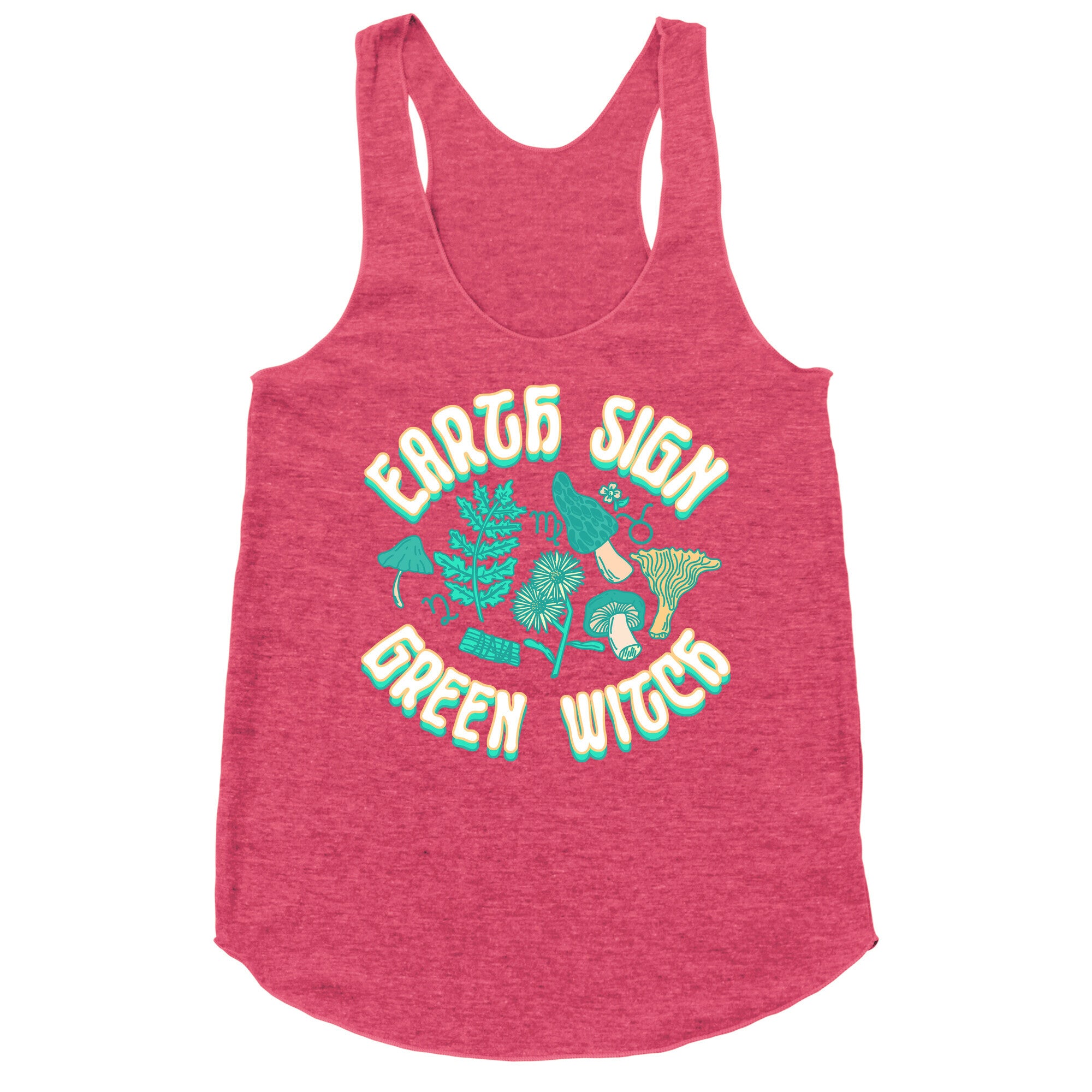Earth Sign Green Witch Racerback Tank
